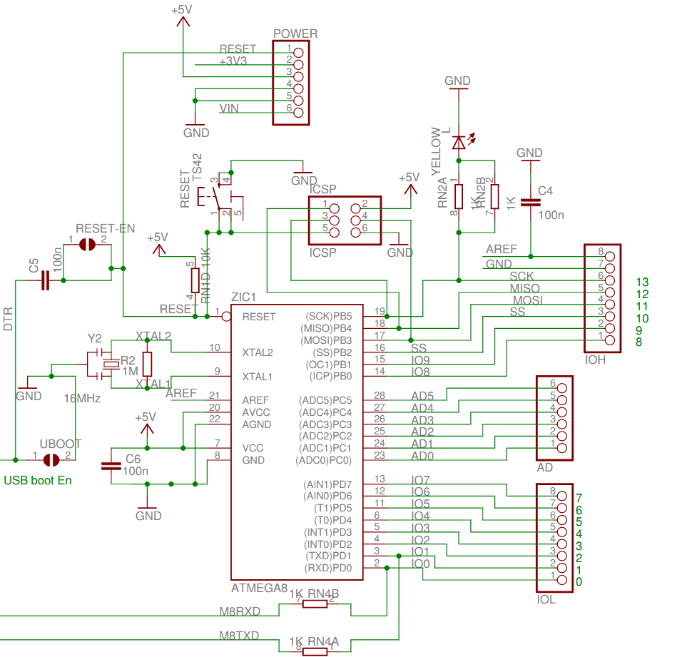 Arduino Uno AT Mega328 P