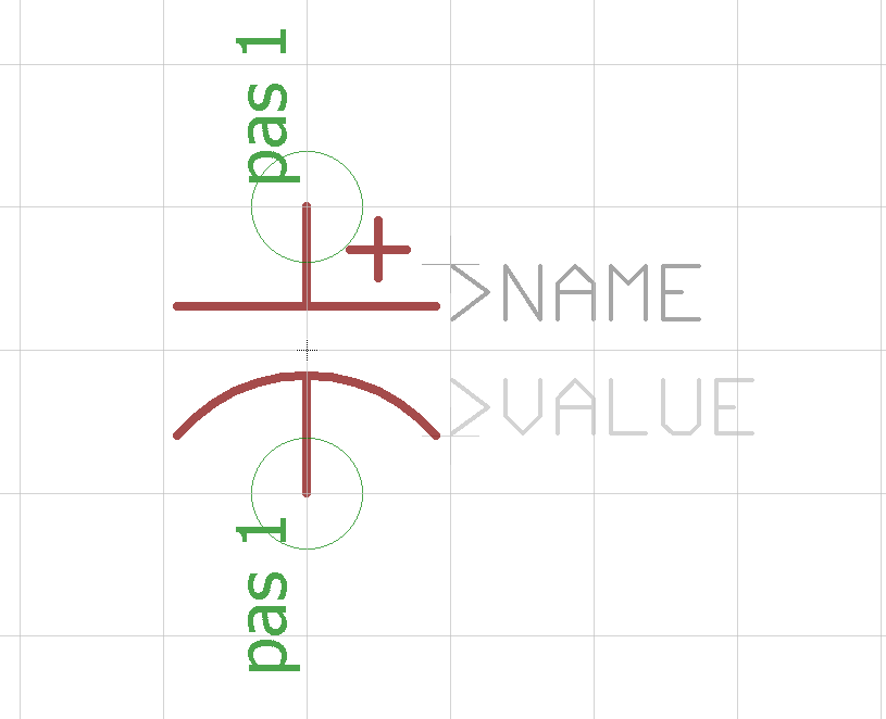 Capacitor Polarized Symbol