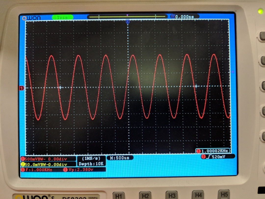 DAC B 1k Hz Sine