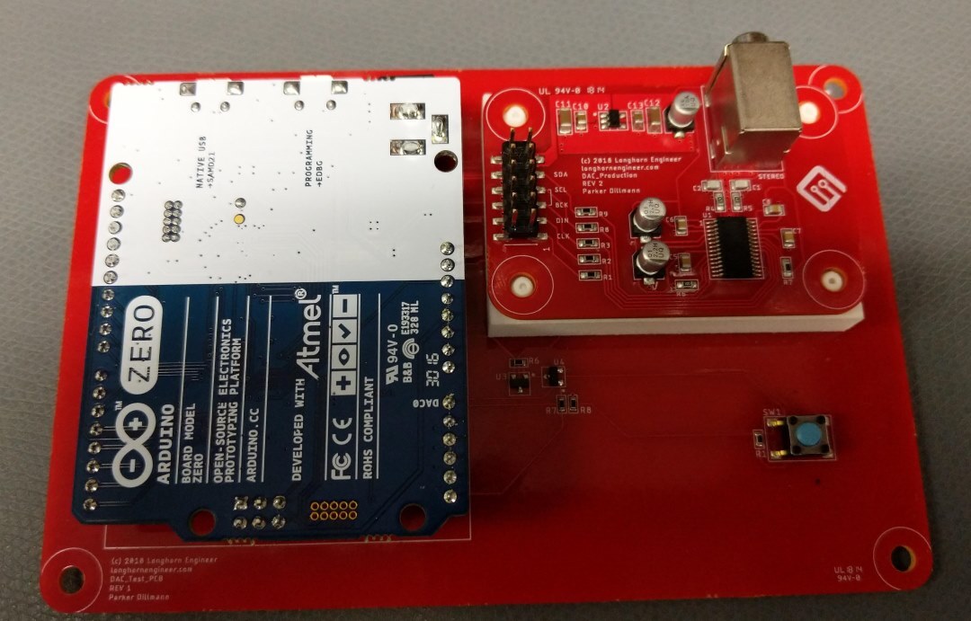 DAC Board On Fixture