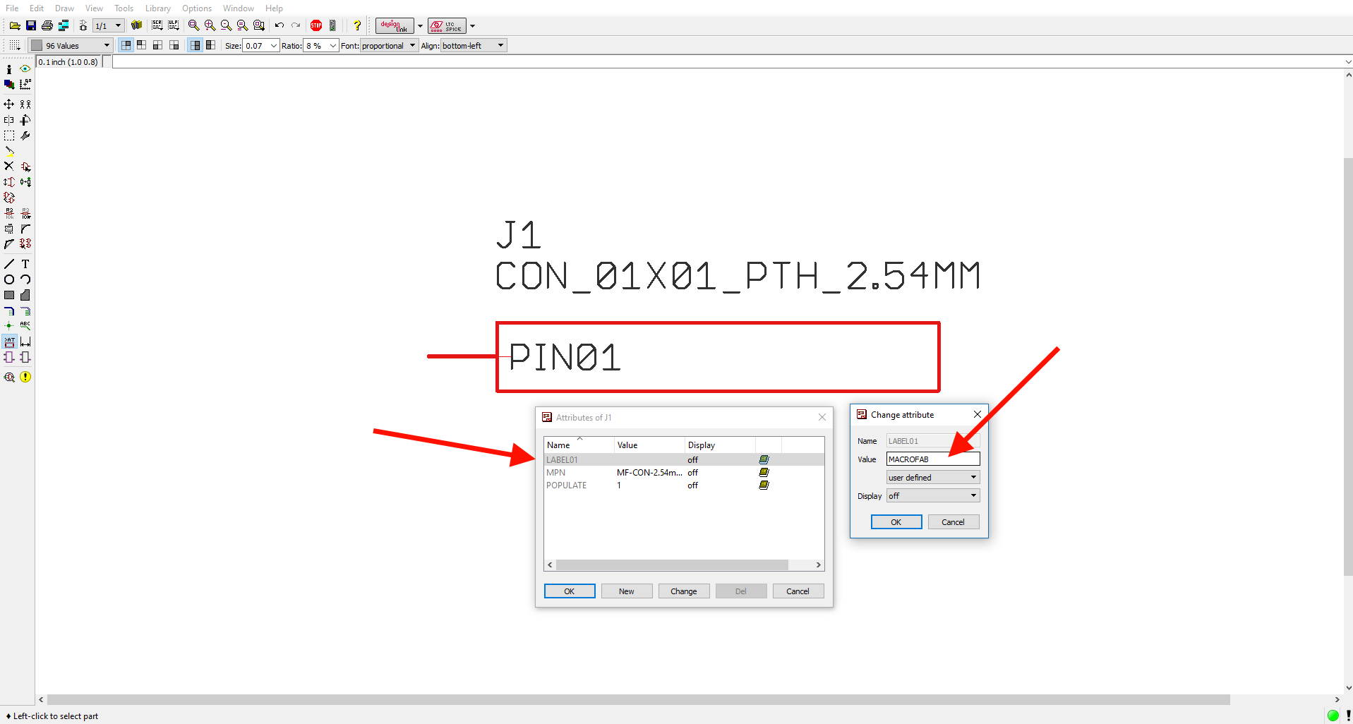 Eagle attribute adding to schematic 2