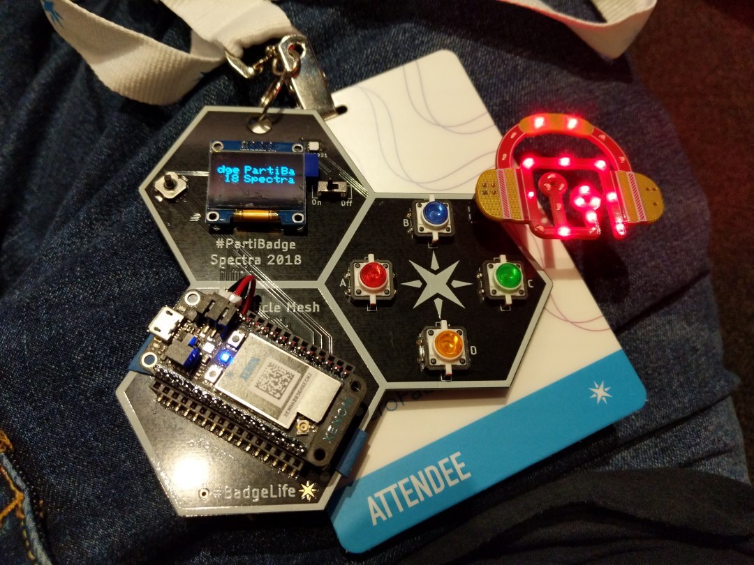 Particle Parti Badge