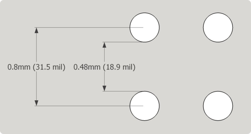 Pad to Pad Dimensions