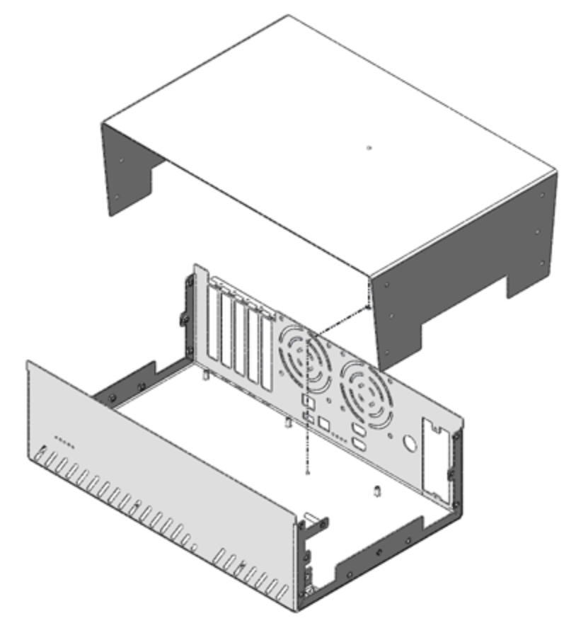 Folded metal enclosure