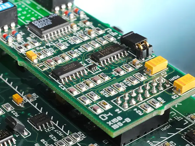 Large green pcb microcircuit board