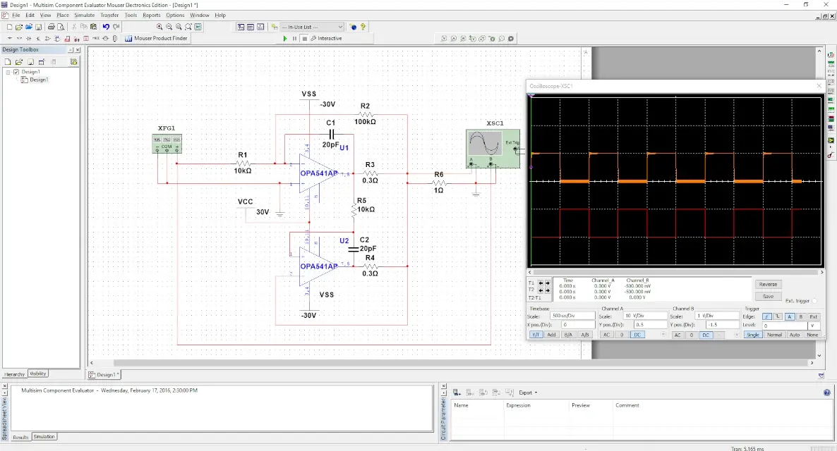 Figure 3: Simulation is MultiSim Blue