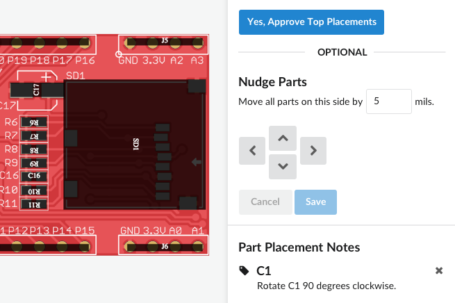 3 confirm part placement