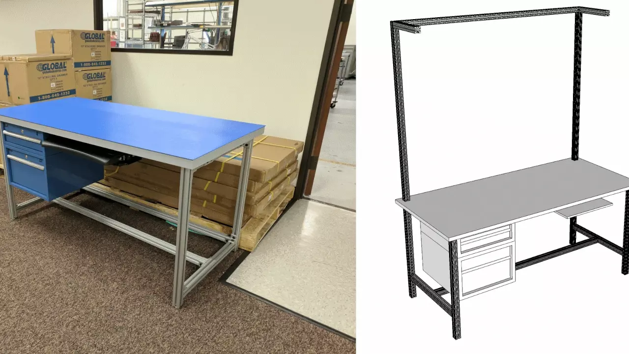 Figure 2: Bench Design Stephen is working on.