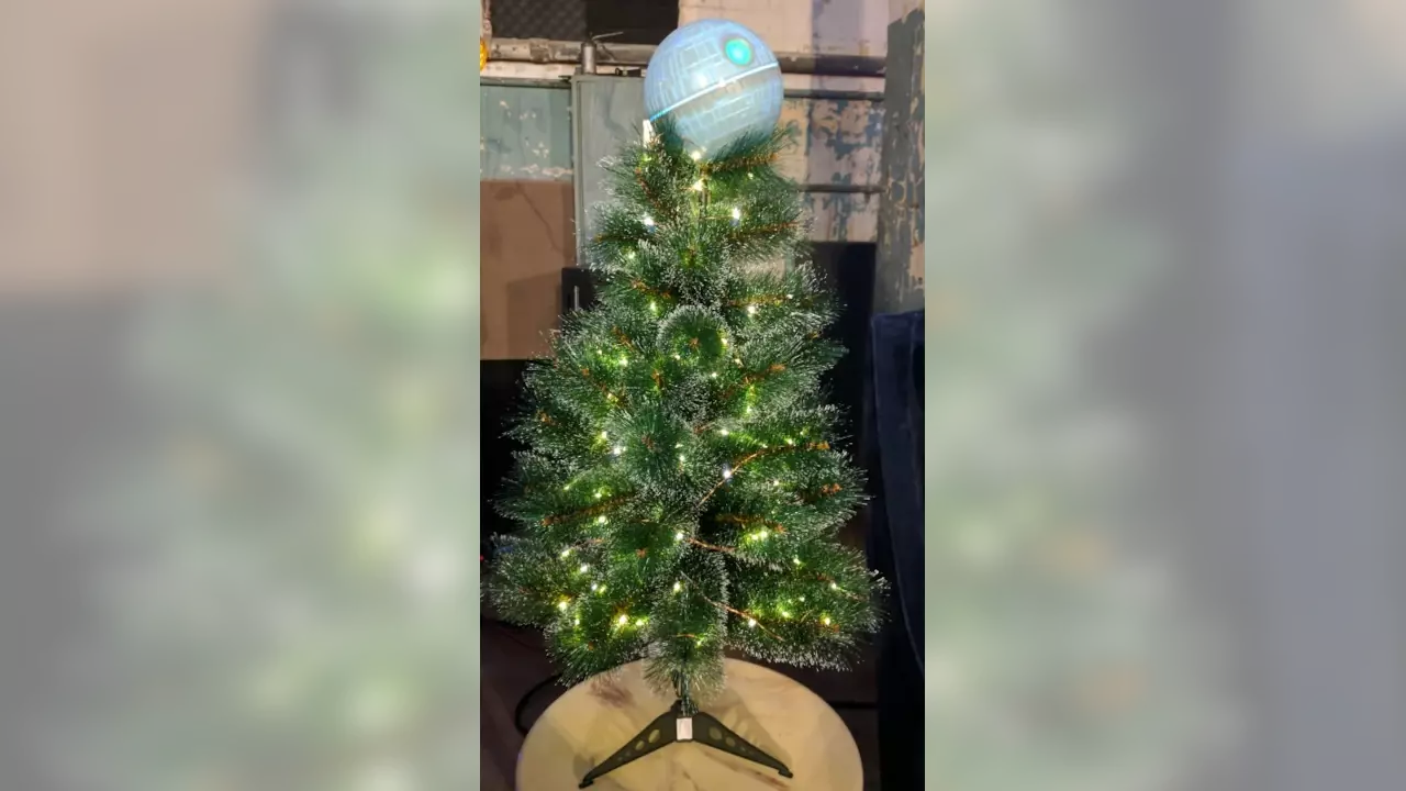 Figure 2: A Death Star topped Christmas tree.