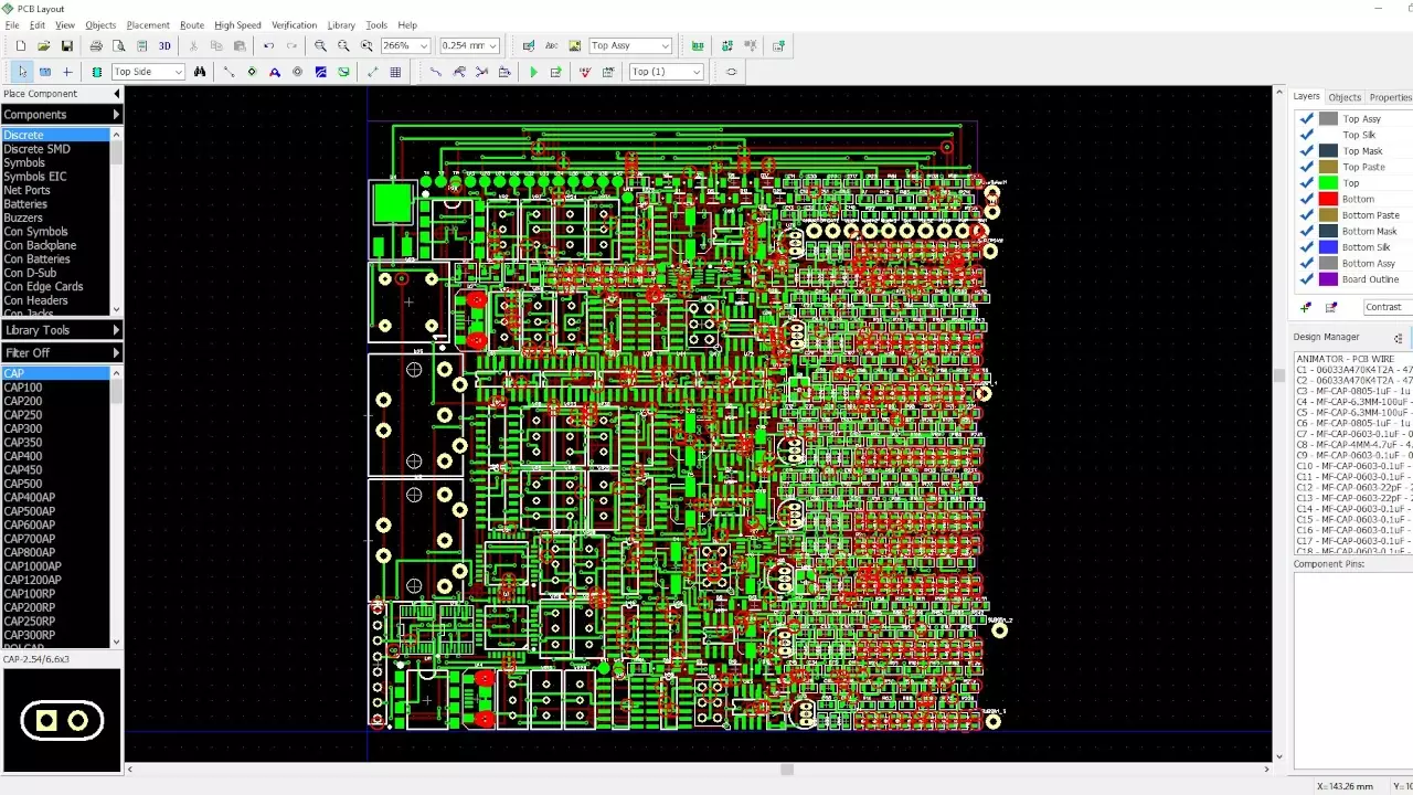 Figure 2: Diptrace’s auto route leaves much to be desired.