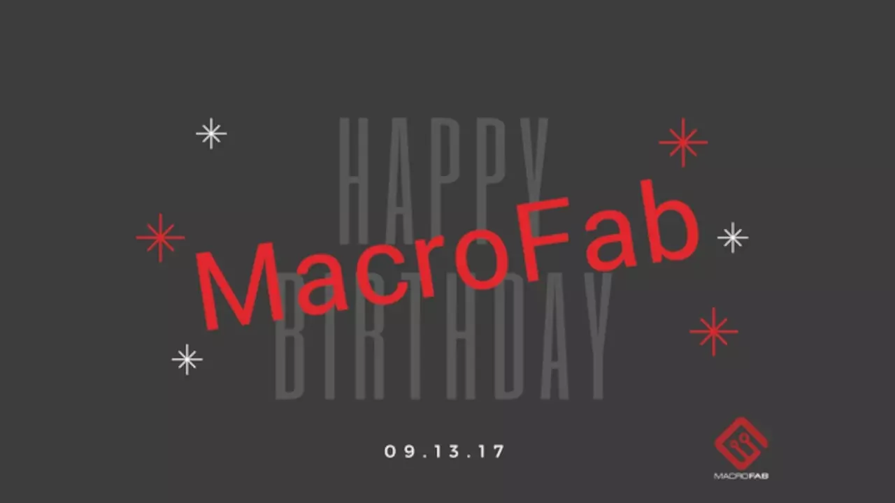 Figure 1: Happy 4th Birthday MacroFab!