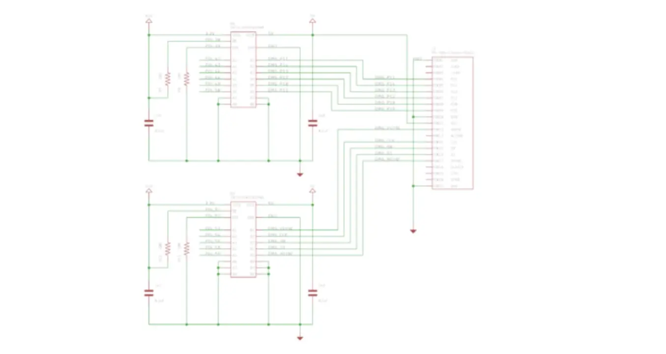 Level shifters for the Gameboy VGA project. Uses the Ti SN74LVC8T245PWR.