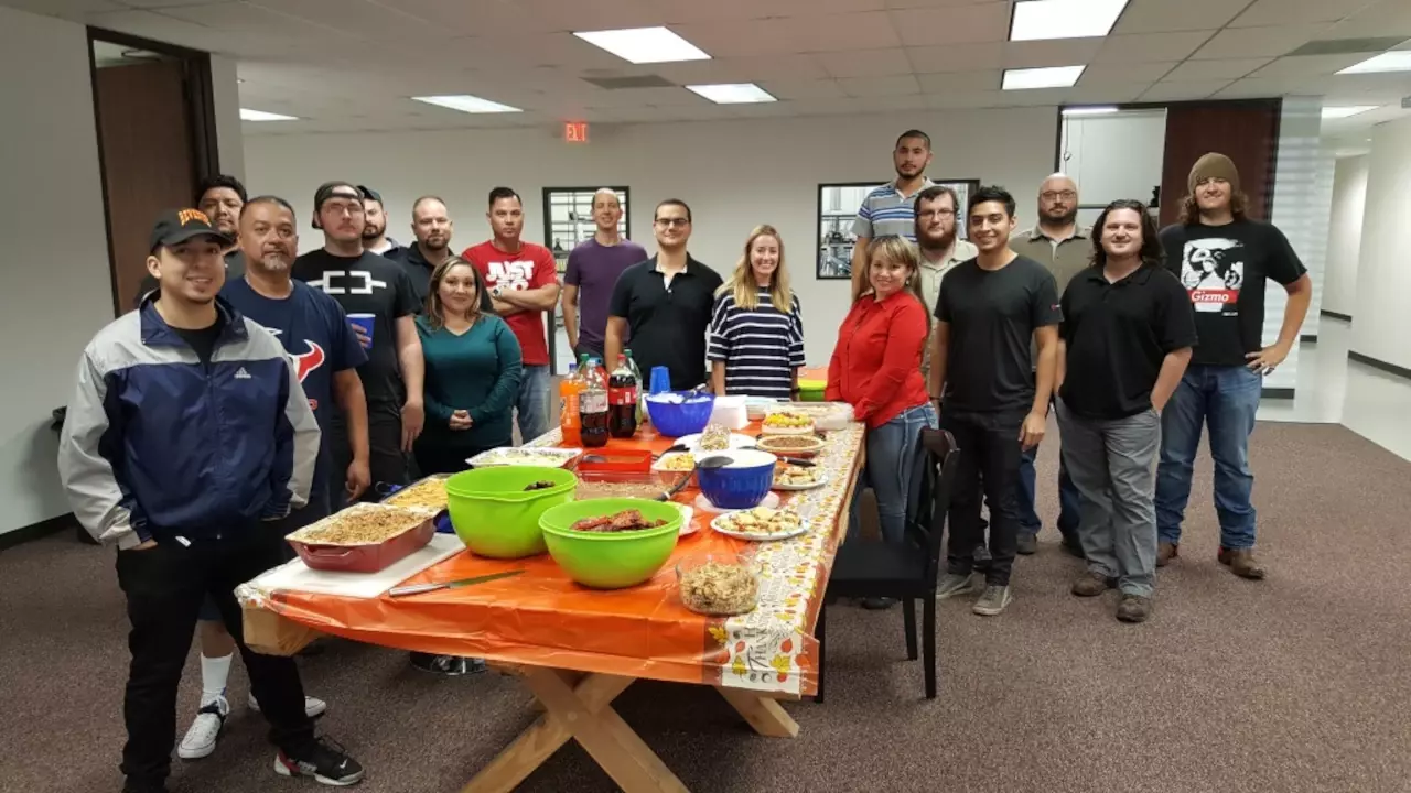 Figure 2: MacroFab’s Thanksgiving Potluck.