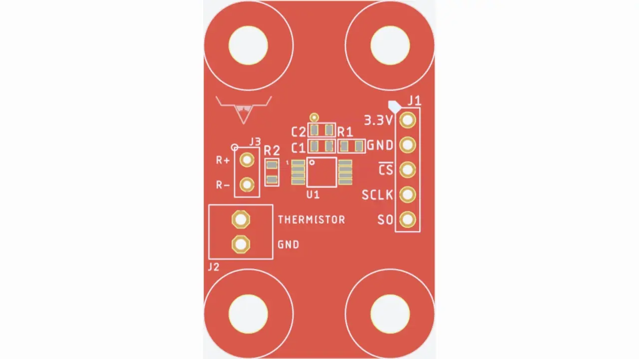 MAX6682 Thermistor breakout board Parker designed.