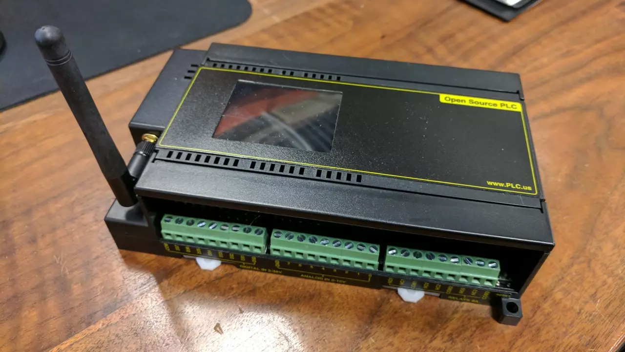 Figure 1: The Open Source PLC running on the Arduino platform.