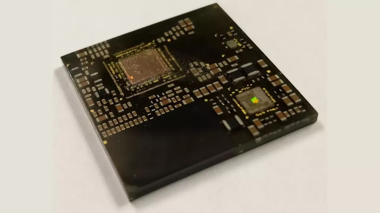 Figure 1: The OSD3358 System in Package with a clear epoxy top.