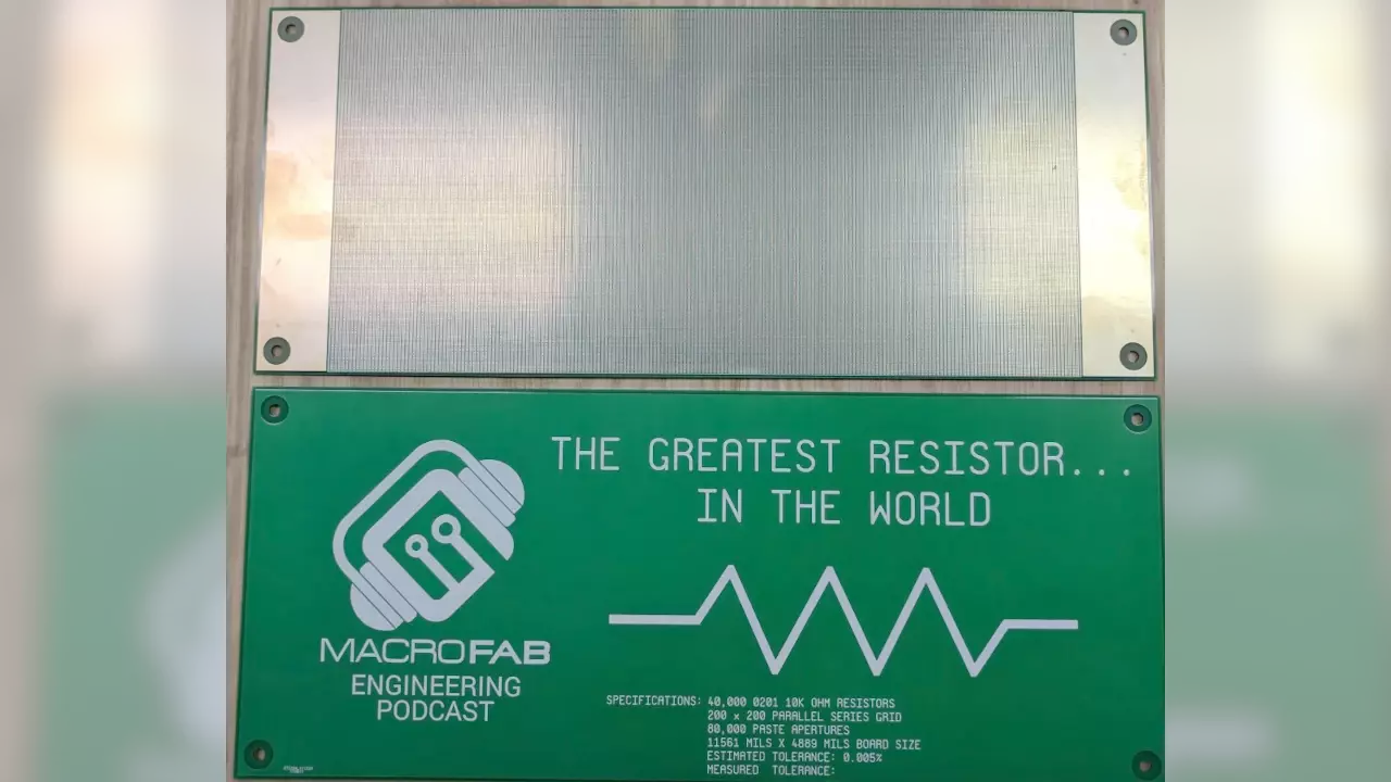 Figure 1: Overview of the Resistor Resistor PCB.