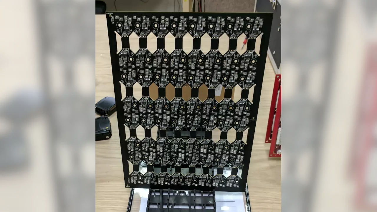 Figure 1: Panelized Serial RGB LED modules for pinball machines.