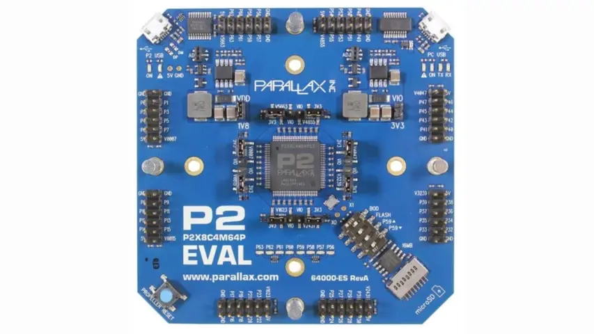 Parallax Propeller P2 Evaluation Board