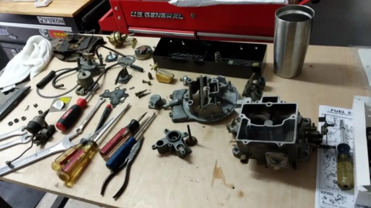 Parker’s 1990 Grand Wagoneer carburetor rebuild. It is a Motorcraft 2150.