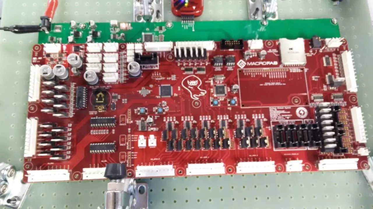 Figure 1: PinHeck Pinball system on the PinHeck test fixture