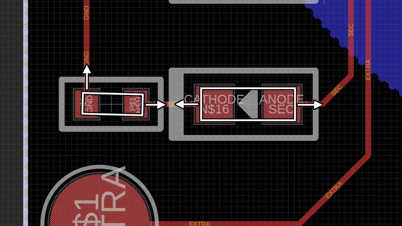 Pulling forces from the surface tension of solder paste on SMT parts. This is due to the thermal effects of the copper traces. For most applications the slight twist this can induce is fine but should be noted.