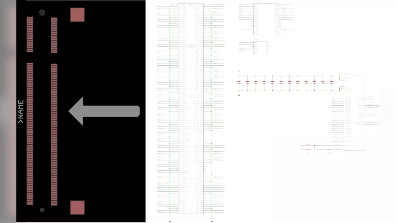 Figure 1: RPI3 CM Board Parker is working on.