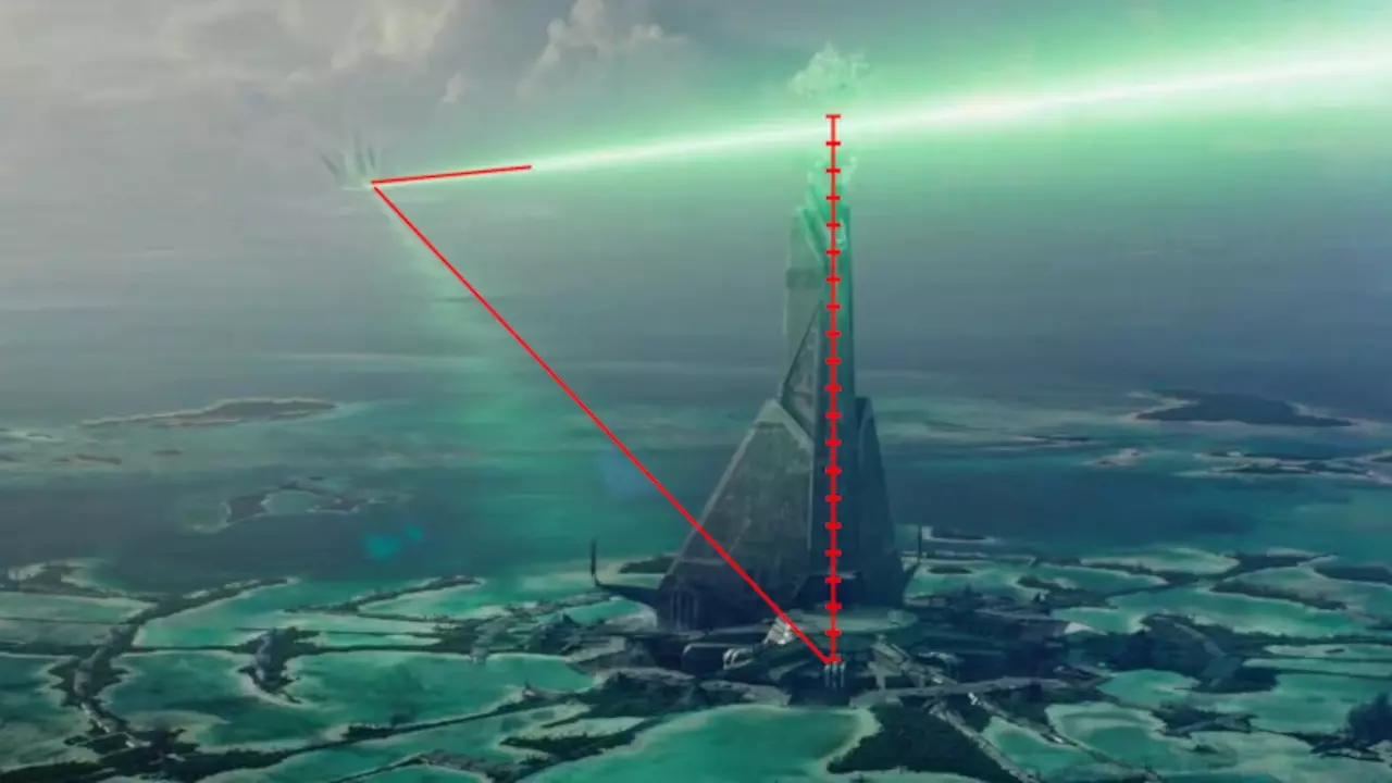 Figure 3: Scarif’s citadel tower getting a bit of a trim off the top