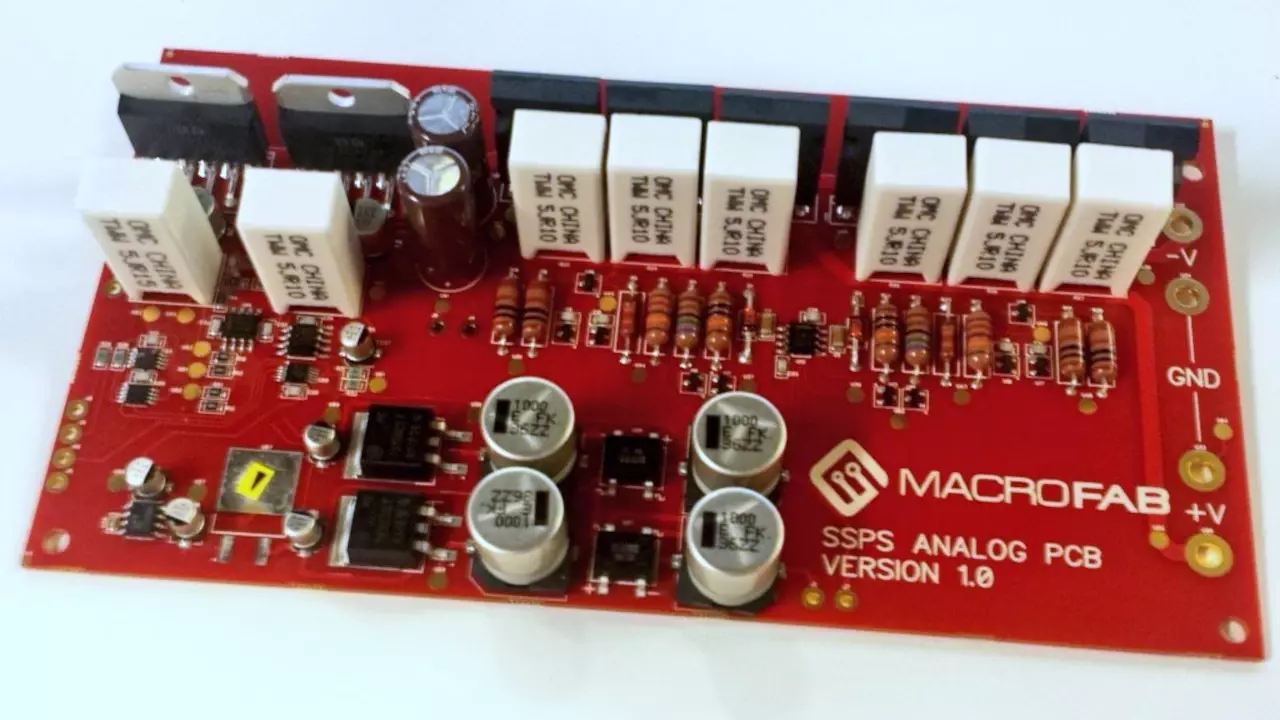 Figure 1: Stephen’s SSPS Analog board. Hoping for no smoke monsters!