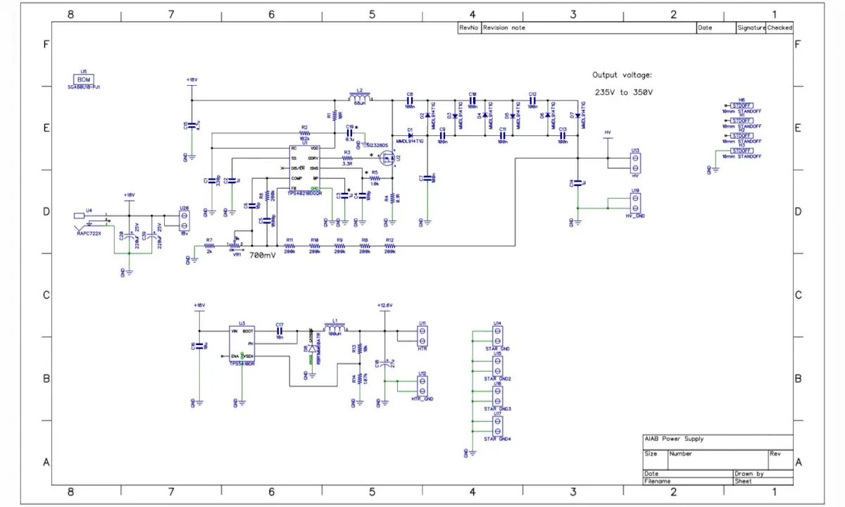 Stephen’s Vox in a Box standalone power supply schematic.