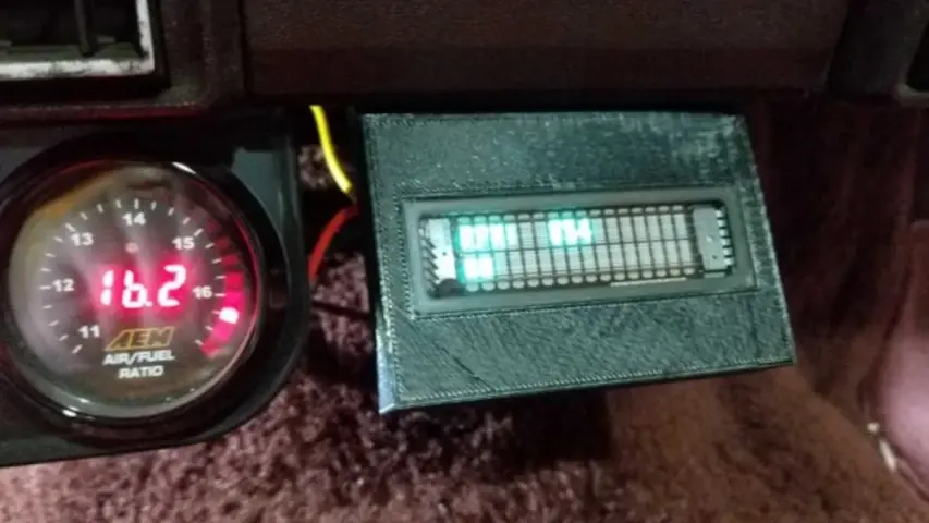 Parker’s Wagoneer Tachometer made from spare parts and a 3D printed enclosure.