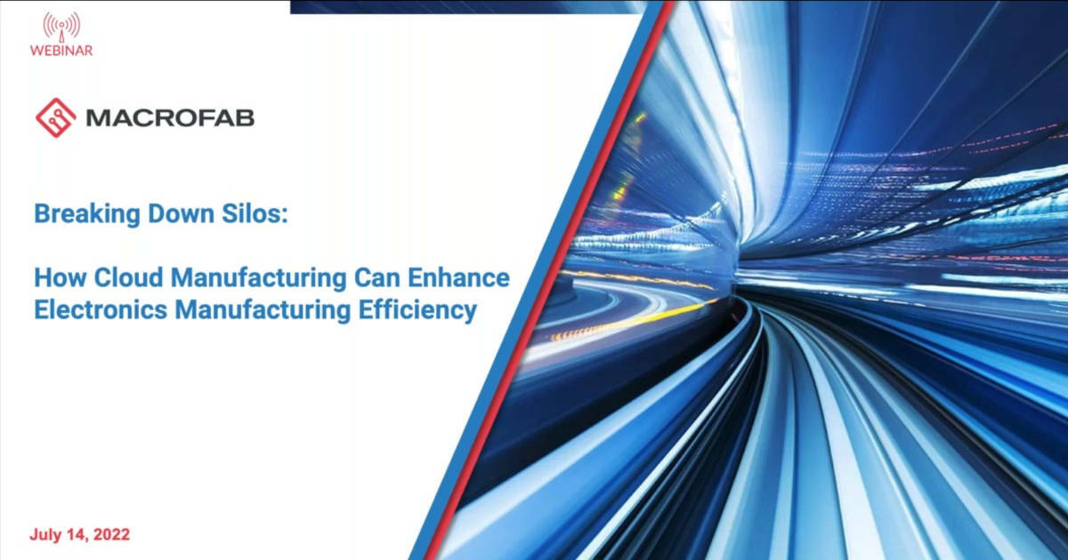 Cloud Manufacturing Enhances Electronics Manufacturing Efficiency