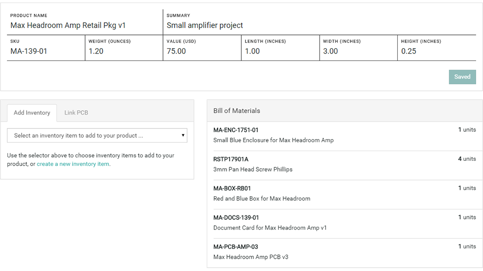 Integrate Manufacturing, Inventory, and Fulfillment